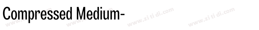 Compressed Medium字体转换
